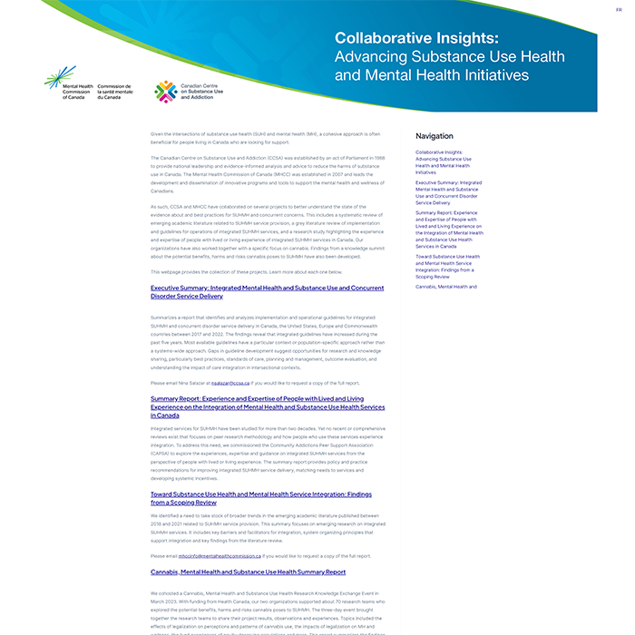 Collaborative Insights: Advancing Substance Use Health and Mental Health Initiatives